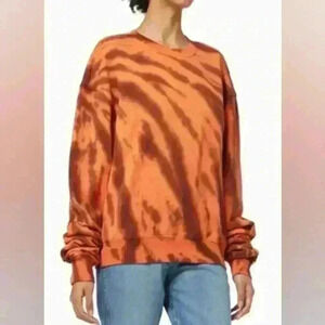 NWT GOOD AMERICAN TIE DYE SWEAT SHIRT